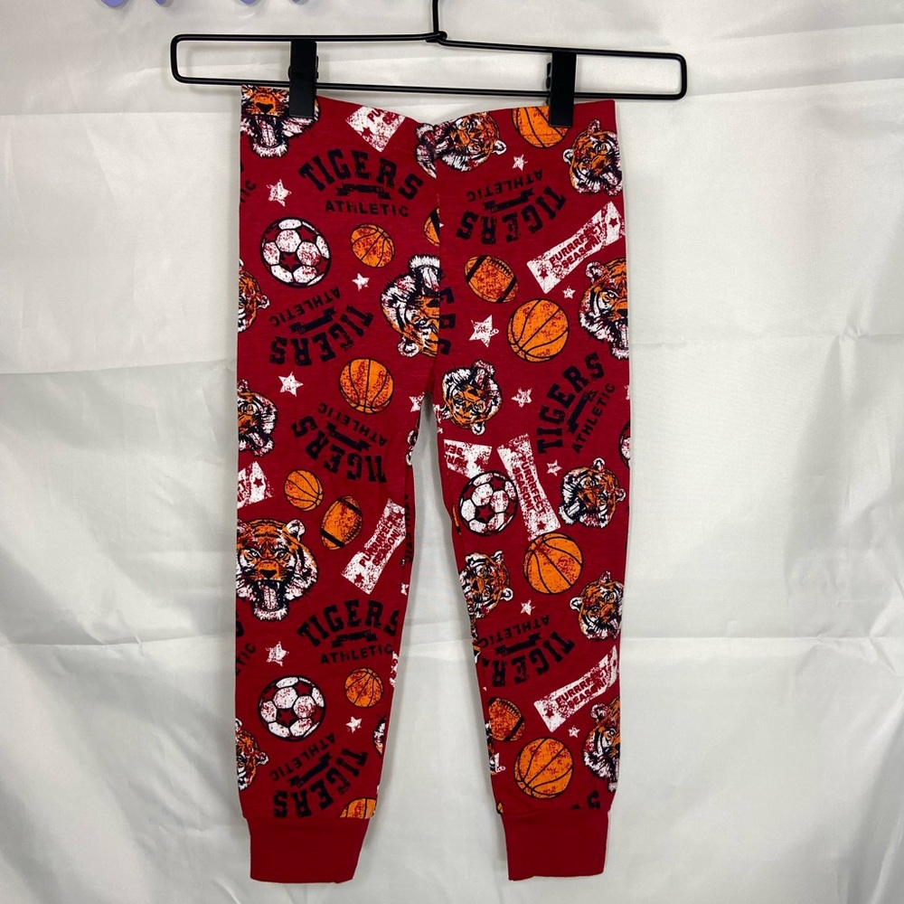 NWOT Joe Boxer boy’s red tiger sports pajama pants bottoms stretch lounge size 4